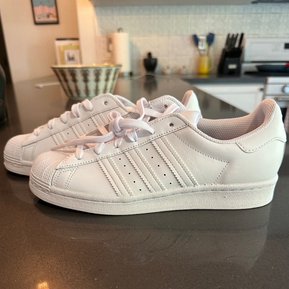 Brand New Adidas All White Superstar